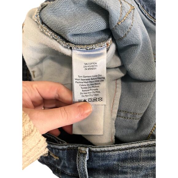 Eddie Bauer Womens Curvy Crop Cropped Denim Jeans Size 8 - Picture 5 of 5